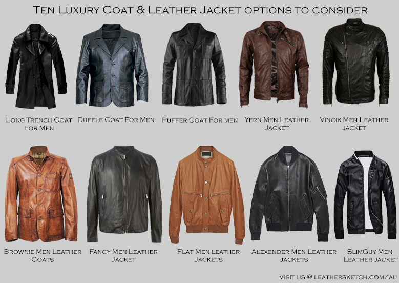 Ten Luxury Coat & Leather Jacket options to consider - Leather Sketch